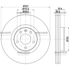 Fren Di̇ski̇ A6 05 -11 Ön 321mm (2 Adet)